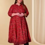YASH GALLERY Women's Cotton Floral Printed Anarkali Kurta