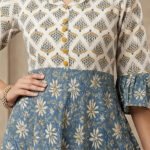YASH GALLERY Women's Rayon Floral Print Anarkali Kurta (Multi)