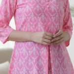 Yash Gallery Women's Cotton Floral Printed Short Kurti