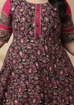 Akiko Women's Cotton Floral Printed Anarkali Kurta - Image 5