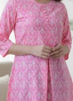 Akiko Women's Cotton Floral Printed Short Kurti - Image 4