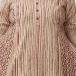 YASH GALLERY Women's Rayon Floral Printed A-line Kurti (Maroon)