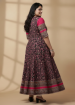 Akiko Women's Cotton Floral Printed Anarkali Kurta - Image 2