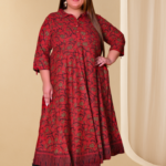 Akiko Women's Cotton Floral Printed Anarkali Kurta